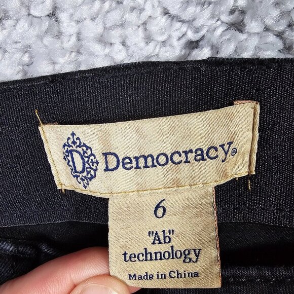 Democracy Women’s 6 Black Ab Technology Skinny Jeans Stretch Denim Classic - Picture 3 of 13